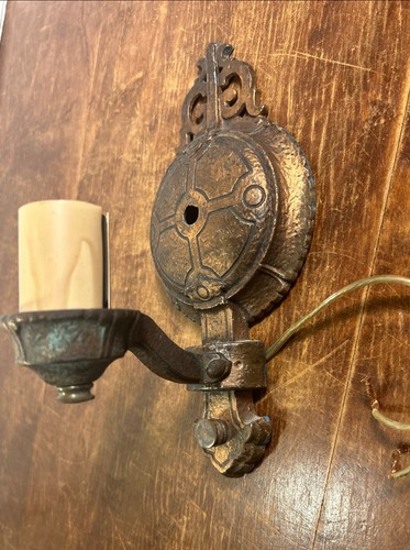 Antique cast iron - iron, sconce