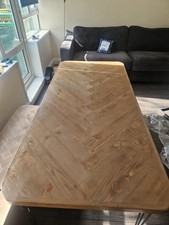 Wooden Table And Bench,with