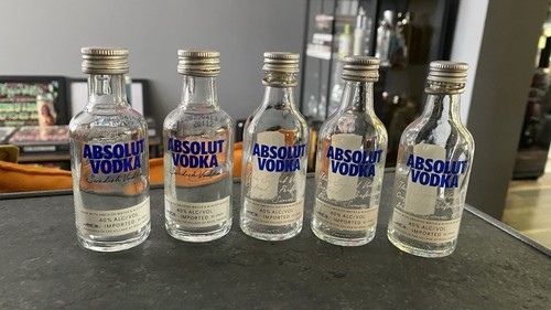 Absolut vodka miniature empty - vodka,