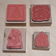 Whispers Stamps x 4 Christmas