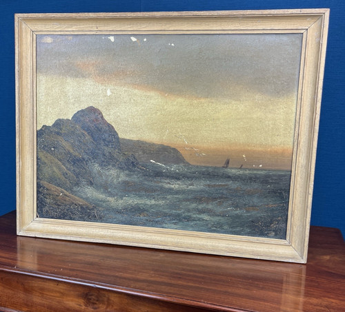 Seascape oil painting - oil,