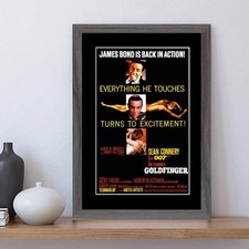 Goldfinger Movie Poster Repro