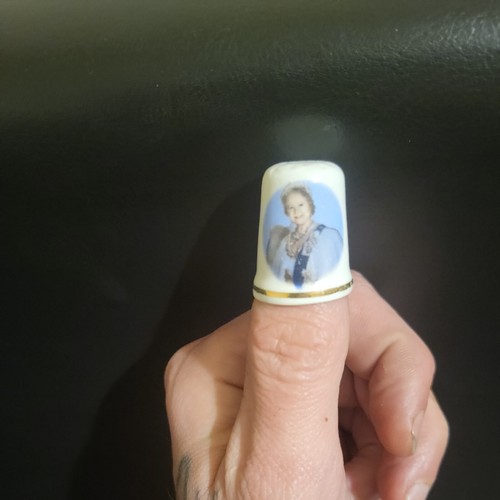 Bone china thimbles - bone,