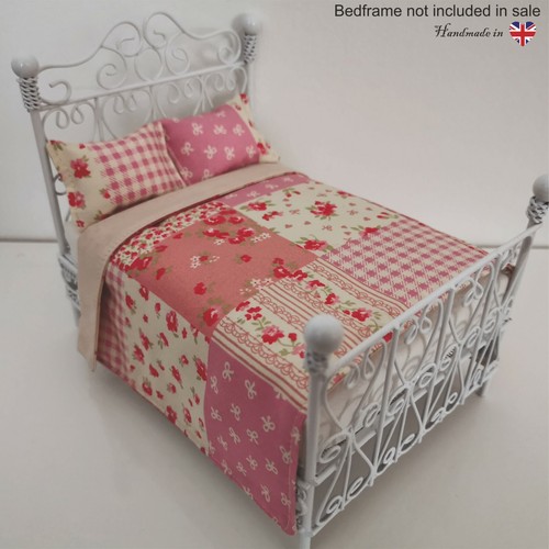 Handmade dolls house - dolls, bedding