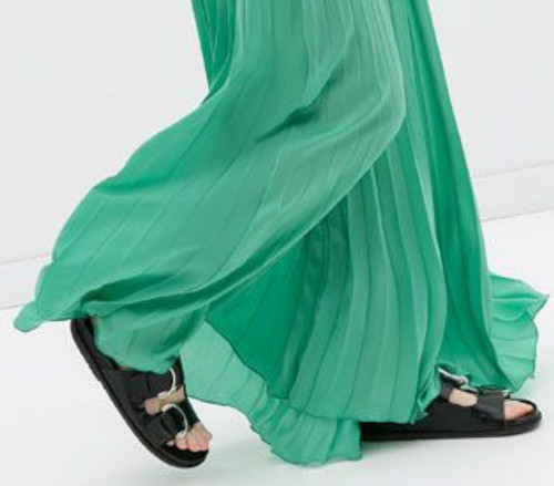 Zara woman long pleated - woman,