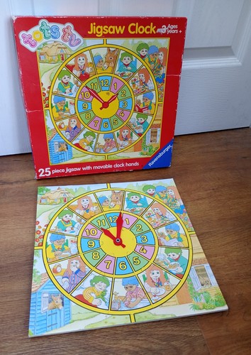 Tots jigsaw clock pieces - clock,