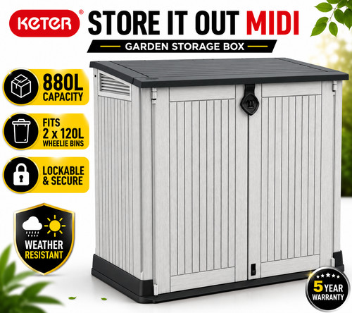 880l garden storage box - box, keter