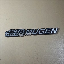 1x Big Matte Black MUGEN 3D New Metal Badge Sticker Emblem Decal Car Sport Motor