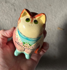 Vintage Joan de Bethel Rye Pottery style suited Victorian cat
