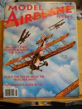 AMERICAN MODEL AIRPLANE NEWS AUGUST 1982 TOWER SHRIKE F 14A TOMCAT