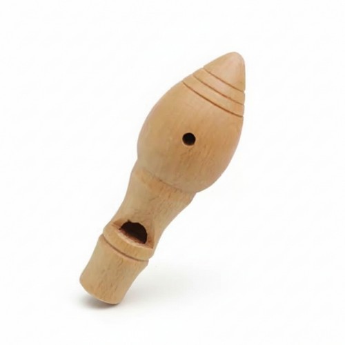Wooden bird whistle natural - bird,
