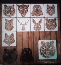 9 LARGE GEOMETRIC ANIMAL