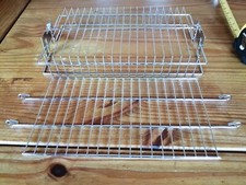 Bbq Spit rotisserie basket for fish meat veg cage