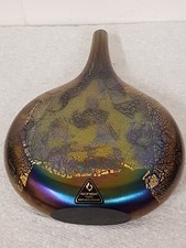 Vintage Azurene Glass Lollipop Vase Michael Harris Isle Of Wight Studio Perfect