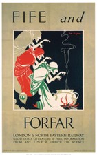Vintage fife forfar art - an,