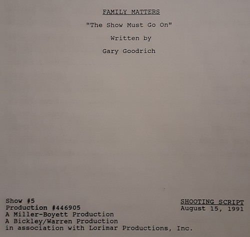 Family matters s3e3 - matters, (1991)