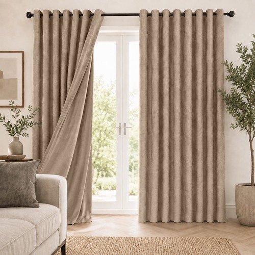Plush velvet curtains - velvet,