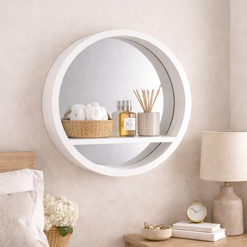 Round wall mirror with - round,