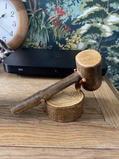 Wooden Auctioneer's Gavel and Block Set
