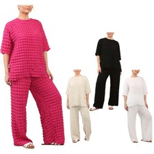 Ladies 2pcs Pop Corn Fabric