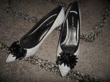 zara basic grey check shoes size 39 NEW