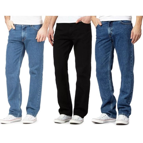 Mens denim jeans straight leg - straight,