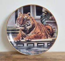 Franklin Mint Reflective Tiger Collectors Plate 