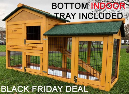 5ft outdoor rabbit hutch and - 5ft,