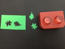 Creative Memories Medium Leaf 2 in 1 Card Craft Punch - Maple Oak leaves