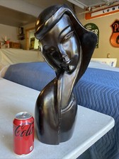 Large Art Deco Hand-Carved