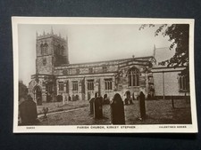 Parish Church Kirkby Stephen Cumberland Real Photo Vintage Postcard A26