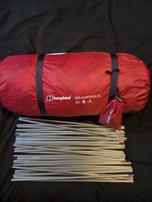Basically Brand New Berghaus Grampian 3  3-Person Tent Red