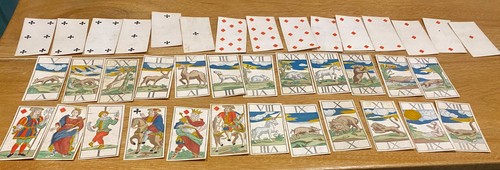 Antique tarot cards - antique,