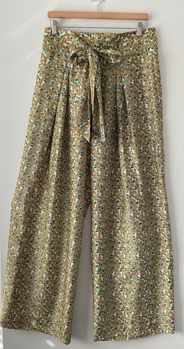 Zara floral wide leg palazzo - floral,