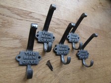 Cast iron Rustic Hat & coat hook robe hook vintage old English Victorian retro