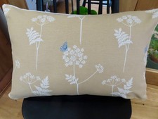 Vanessa Arbuthnott - 24 x 16"-  'Cow Parsley' Linen Cushion Covers-  Zip