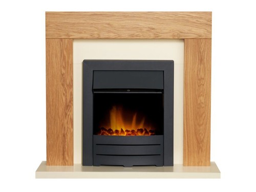 Adam dakota fireplace - fireplace, oak