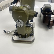 Kern Swiss Vintage Theodolite, Lenses And Cases