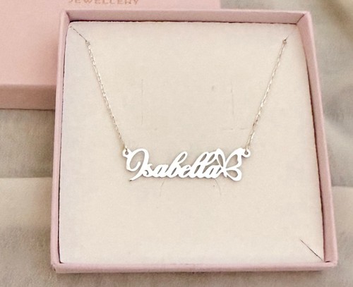 Name necklace with butterfly - name,
