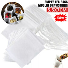 Up 600x  Empty Tea Bags non-woven fabric  Bath Herbs Filter Making Spice Bag UK
