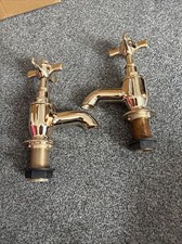 Pegler Brass bath taps with