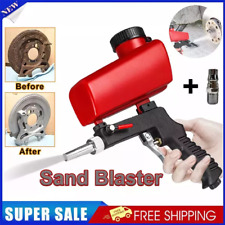 UK Air Sandblasting Gun Hand Held Sand Blaster Portable Shot Media Blasting 1/4"