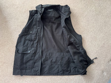 MENS MULTI POCKET HOODED GILET  WAISTCOAT FISHING  PHOTOGRAPHY HIKING  M