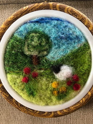 Handmade needle felted wool - handmade,
