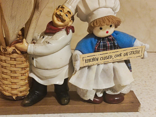 Chef maid kitchen figurines - kitchen,
