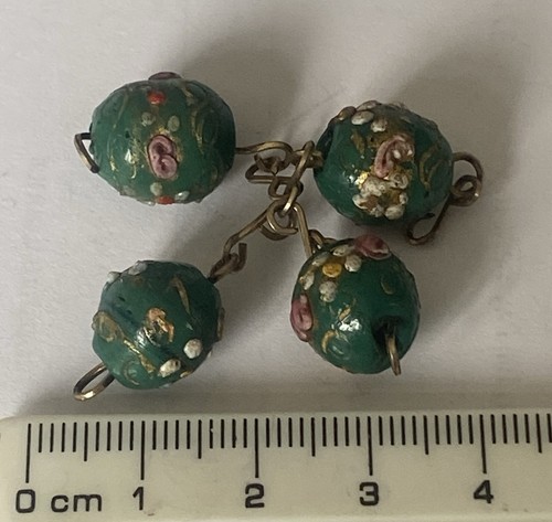 Four vintage murano green - vintage,