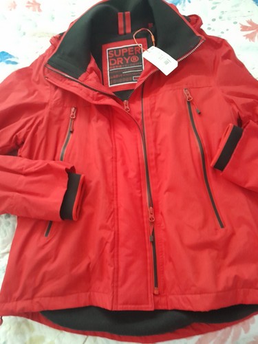 Bnwt burnt red superdry - red,