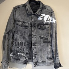 Zara Men’s Denim Jacket Grey