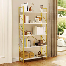 Chic 5-Tier Gold Bookshelf -