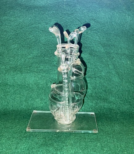 Vintage clear glass golf - clear, bag